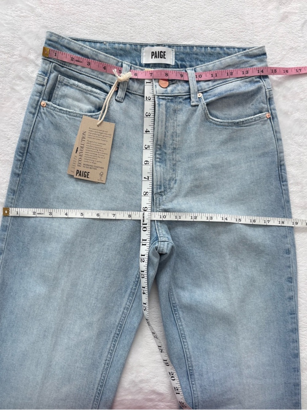PAIGE Marlow Reverse Seamed Super Flare High Rise Jeans--NWT--27 - Picture 15 of 16